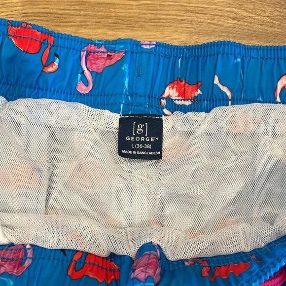 George Flamingo Swim Trunks Shorts Size 2X - Picture 3 of 3